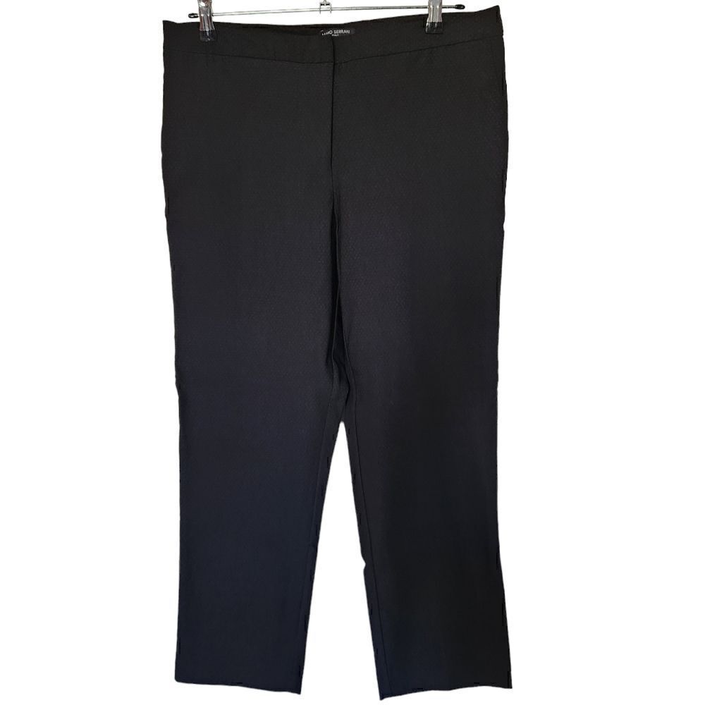 Mario Serrani Italy Womens Business Career Patterned Straight Leg Pants Size 12